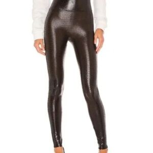 Spanx Faux Leather Croc Leggings